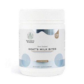 네이처스 위스덤 산양유 바이트 240정 1팩 NATURES WISDOM NZ GOAT MILK BITES+CALCIUM 240TABS