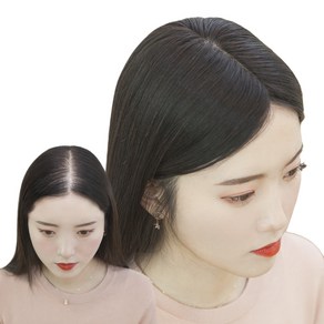 여자 정수리가발 긴머리(베이직 20cm 30cm 40cm), M(베이직30cm), 1개, 자연갈색