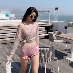 베베로사 시스루 티셔츠 3pcs 세트 비키니 모노키니 수영복 비치웨어 호캉스