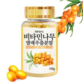 비타민나무 열매 주스 분말 100g 가루, 단품, 1개