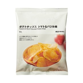 일본 MUJI 무인양품 포테이토 스낵 토마토 바질맛 감자 과자 (60g) 1개, 60g