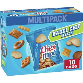 [미국직배송]첵스 믹스 트레디셔널 스낵 믹스 10개x49g Chex Mix Traditional Savory Snack Mix 10ct