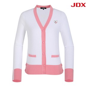 [[JDX] NC 일산] 여성 JDX 변형 밑단 Y 배색 가디건 X2SCV53110WH