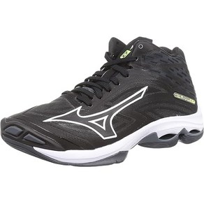 MIZUNO [미즈노] 배구화 웨이브 라이트닝 Z7 MID 블랙/화이트 28.5cm 2E, 1개