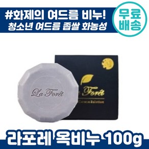 천연 미용 여드름 라포레 옥보레 옥비누 100g 옥 효능이 담긴 미용 비누 피부 청소년 여드름 등드름 좁쌀 개선 화농성 클렌징 건성 지성 민감성 추천 라포래 비뉴 옥보래 춘천