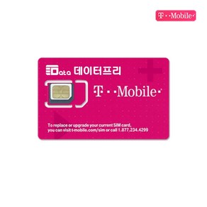 Tmobile 미국 티모바일통신사 유심칩 + 유심칩보관 케이스, 1개, 티모바일 4일(미국전용)