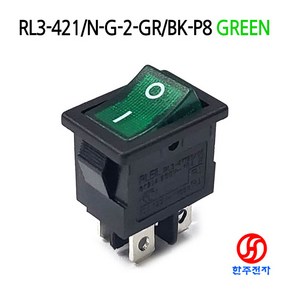 RLEIL AC220V 조광형2단4P라커스위치 RL3-421/N 적색 녹색 KC인증 HJ-03272