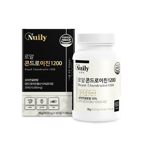 뉴일리 상어연골분말 로얄콘드로이친600mg 초록잎홍합 보스웰리아 해썹인증, 1개, 60정