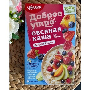 우벨카 인스턴트 오트밀 5가지과일맛 200g (40g*5ea) UVELKA INSTANT OATMEAL 5 FRUIT MIX FLAVORS 200g (40g*5ea)