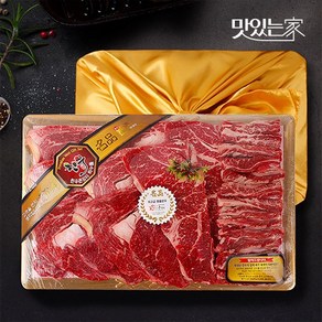 (냉동)한우큰장터 한우3종 구이 1kg, 1개