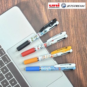 유니 제트스트림 캐릭터 산리오 3색볼펜 0.5mm, 체리스누피_레드
