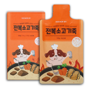 닥터바이 강아지 전복소고기죽 강아지보양식 100g 5개입