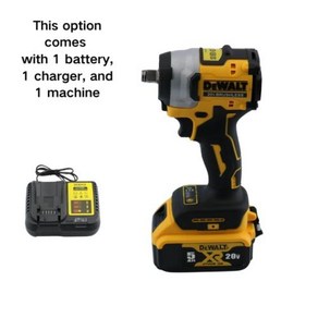 Dewalt 충전식 무선 임팩트 렌치 높은 토크 205Nm (역방향) 1/2 인치 2500 PRM 범용 20V 배터리 전동 공구 DCF922, 1개, 7) 1battey1chage - UK