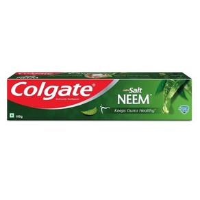 인도정품 콜게이트 colgate 액티브 솔트 님 치약 세균 퇴치 단단한 잇몸 100g, 1개