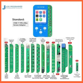 JCID V1S V1SE 15 in 1 전화 코드 읽기 프로그래머 아이폰 7-15 프로 맥스 도트 매트릭스 플레이트 감광성 FPC 감지 보드, 9)Bus Detection, 1개