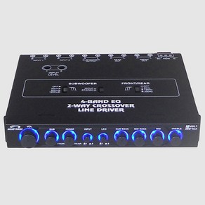 카르마엔터 차량용 EQ 프리앰프 12v/24v 버스/트럭 마이크 3EQ AMP 우퍼음향 컨트롤 자동차 파워앰프 MIC 음질개선용 프리엠프, c.12V차량용 4밴드 프리 Alpha-4/EQ-4, 1개