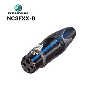 [뉴사운드] 뉴트릭 정품 NC3FXX-B 캐논(암) 블랙골드 커넥터 마이크 잭 케이블용 납땜형, 4개
