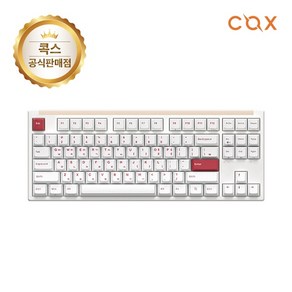 [COX] 유무선 무접점 미니키보드 CNK87BT PRO PBT 8000Hz 래피드트리거 [화이트/USB], 화이트