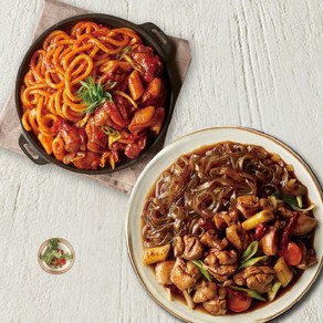 애슐리 원조 춘천 닭갈비+당면듬뿍 매콤 안동 찜닭 총 4인분, 1개