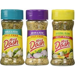 Ms. Dash Combo All Natual Seasoning Blends 70.9g(2.5온스) 오리지널 양파 허브 Ms. Dash 제작, 1개, 70.9g