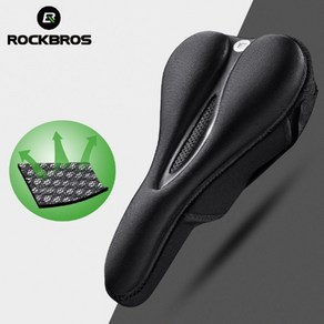 Rockbos 락브로스 프리미엄 3D 젤 쿠션 자전거 안장 커버, L, 1개