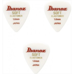 Ibanez 아이바니즈 신소재 엘라스토머를 사용한 신감각 픽 3매입 티어드롭 형상 SOFT 1.0mm BEL14ST10, 1개