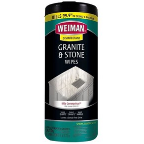 [미국내수용]와이만 대리석 청소 광택제 클리너 티슈 타입 30매/Weiman Ganite Wipes - 30ct, 1개