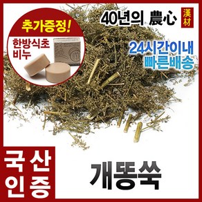 자애인 국산 개똥쑥 600g 개똥쑥차 건조 경북영천, 1개