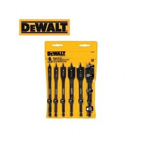 DEWALT 디월트 임팩용 목공 스페이드 드릴비트 6PCS, 6개, 본상품선택