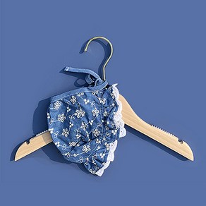 강아지모자 보닛 촌캉스룩 옷 시골모자 애견 대형견, S(콘플라워블루 모자), 1개