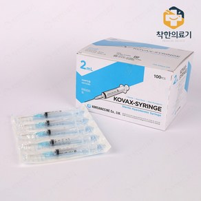 한국백신 일회용주사기 2CC 23G 100개입, 1개