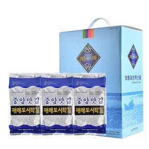 중앙맛김 보령 대천김 재래/파래 도시락김 4g x 30봉/조미김/구운김, 1개