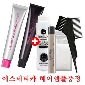 시세이도 프리미언스 엔리치 염색약80g+에스테티카 헤어앰플증정 튜닝컬러/멀티컬러/멋내기 유행칼라 염모제