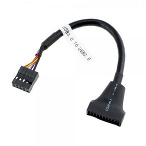 [티테크놀로지] USB3.0 20pin to USB2.0 9pin 변환 케이블 [T-UG3020]