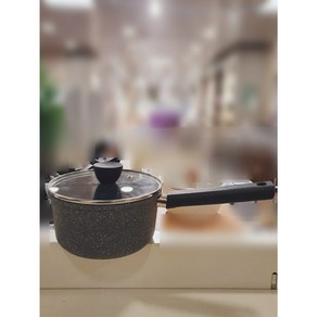 [모던하우스] 레인포레스트 블랙 스톤코팅 인덕션겸용 편수냄비 18CM, 단품, 단품