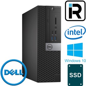 DELL 중고 컴퓨터 사무용 슬림 데스크탑 PC 본체 I3 6100 DDR4 8G 120G 윈10