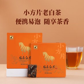 팔마차엽 2016년 복정백차 백목단 사각형 긴압차 30g, 1개입, 1개