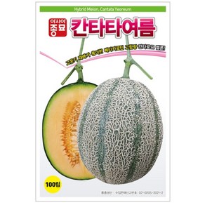 아시아종묘 씨앗 멜론 칸타타여름 100립, 1개