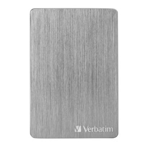 Verbatim 1TB Store n Go ALU USB 3.2 Gen 1 HDD 슬림 알루미늄 휴대용 외장 하드 드라이브 — Space Grey