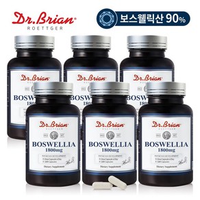 [6통] 닥터브라이언 보스웰리아 농축 분말 1800mg(100식물성캡슐)보스웰릭산90%함유, 100정, 6개