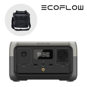 [본사직영] 에코플로우 파워뱅크 리버 2 RIVER 2 고속충전 캠핑용 소형 가정용 배터리 220V 인산철배터리, 리버2