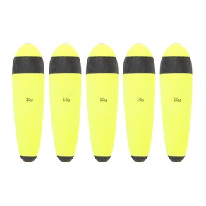 5pcs 밝은 색 낚시 낚시 bobbes 에바 폼 플로트 드리프트 바다 암석 낚시 수레, 블랙 헤드 10g