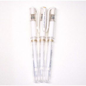 Uni-Ball UM 153 Signo Boad Point Gel Pen - White - Pack 유니볼 UM 153 시그노 브로드 포인트 젤 펜 - 화이트 - 3개 팩 한정, 3개입(1팩), 1, 1개