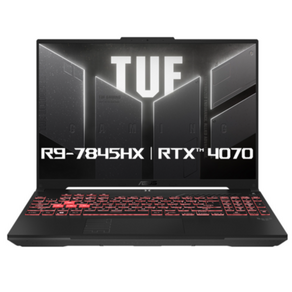 에이수스 2024 TUF 게이밍 A16 라이젠9 라이젠 7000 시리즈 지포스 RTX 4070, Mecha Gay, 1TB, 16GB, WIN11 Po, FA607PI-QT037