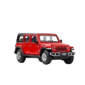 지프 JEEP 랭글러 사하라 1:64 다이캐스트 합금 모형 자동차, 단일사이즈, 그레이, 1개