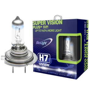 biolight 차량용 할로겐 램프 슈퍼 비전 플러스 H7 2p