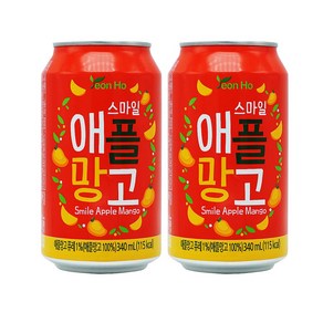 연호음료 스마일 애플망고, 48개, 340ml