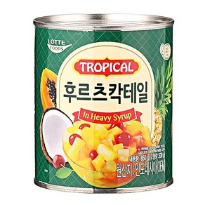 후르츠칵테일 850G롯데, 850g, 1개