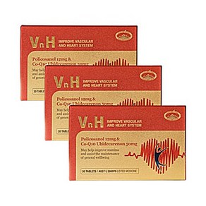 호주 네이쳐스탑 VnH 200mg 30정 x3 폴리코사놀 코큐텐 코엔자임q10, 3개