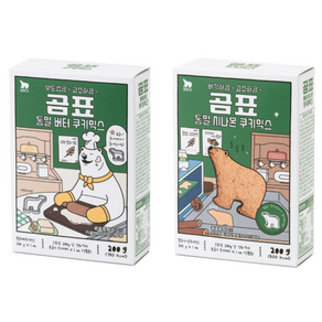 곰표 통밀 쿠키믹스 2종세트(버터 시나몬) 200g, 1개